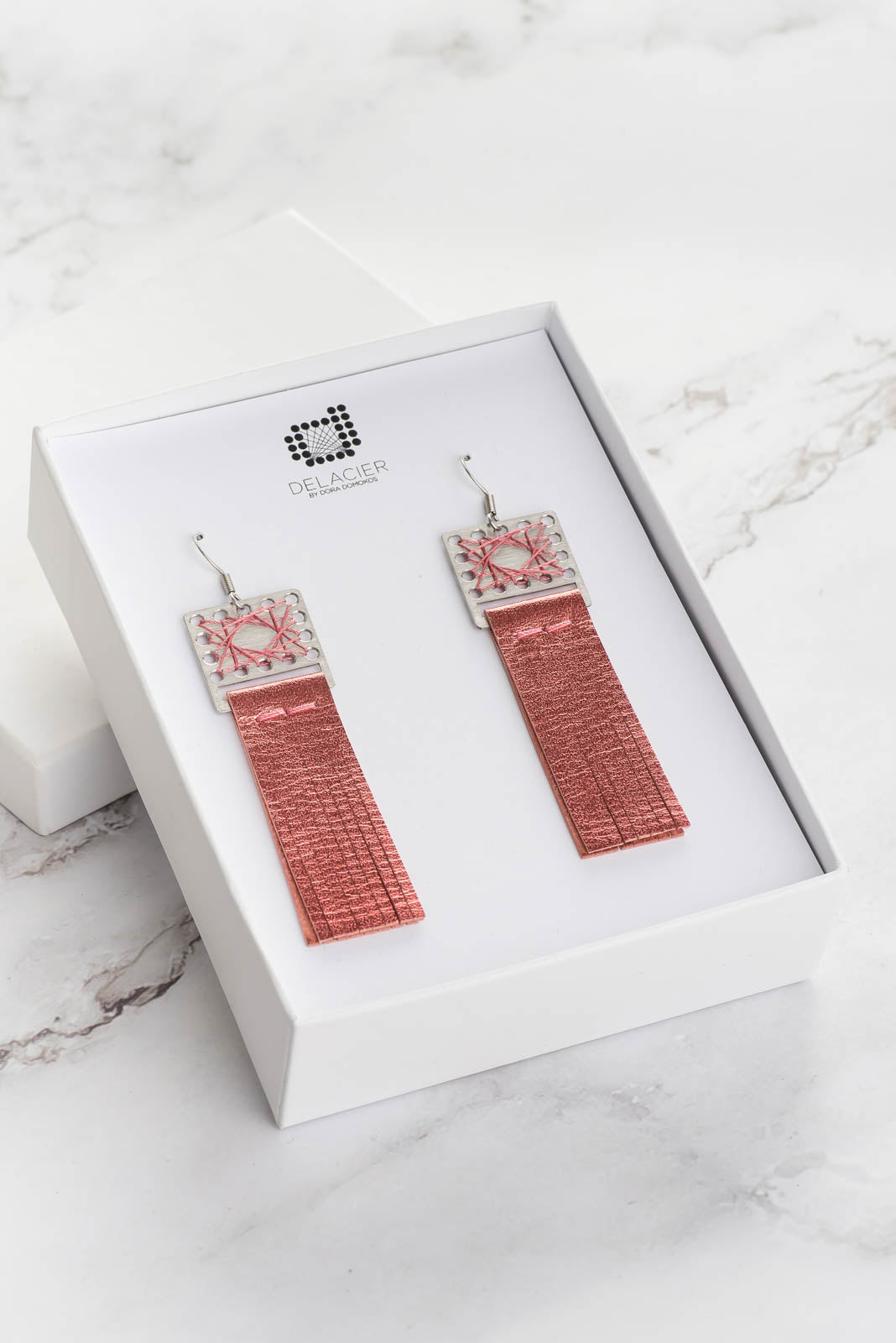 Mini Sidi ▪ metál lazac ▪ fülbevaló