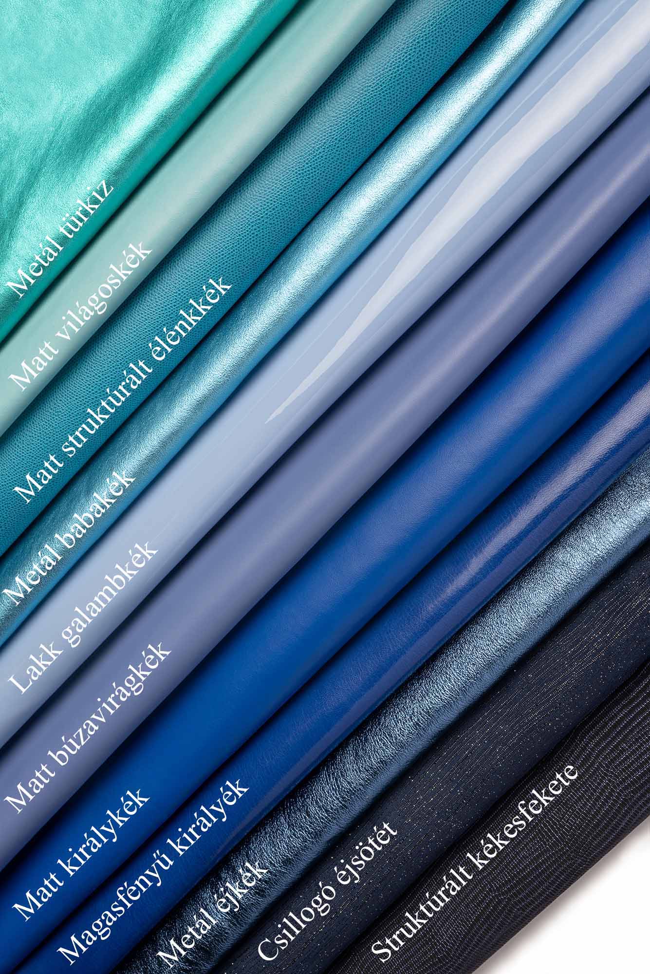 Csatos #02 ▪ metál babakék ▪ öv